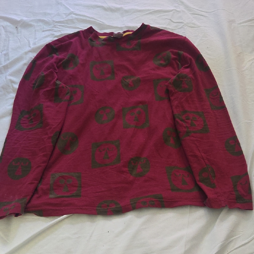 Bonobos Burgundy and Olive Crewneck Sweater